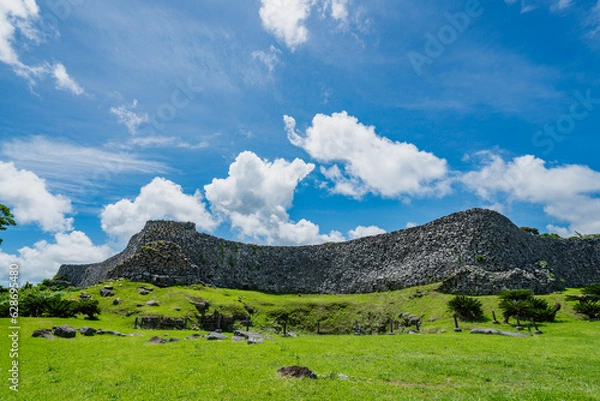 Obraz 世界遺産　今帰仁城跡　沖縄