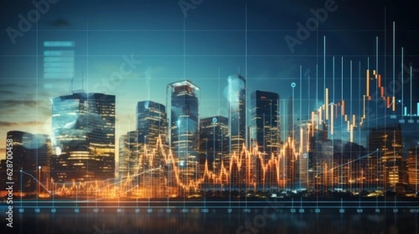 Fototapeta Big Data Analytics for Business Growth, Analyze the role of big data analytics in driving business insights, decision - making, and competitive advantage