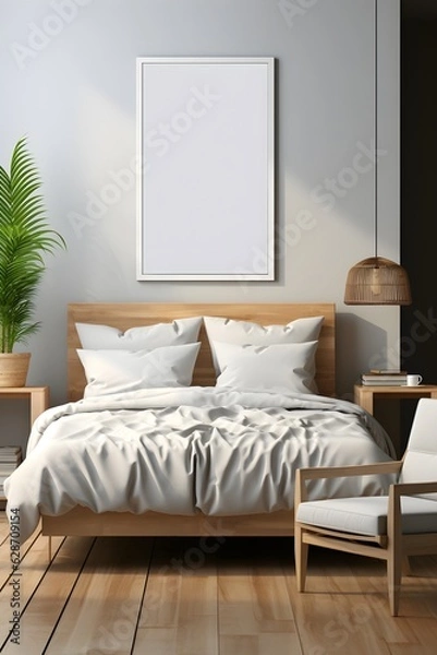 Fototapeta Well-Designed Frame Mockup, generative, ai