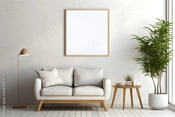 Fototapeta Minimalist Interior Showcase, generative, ai