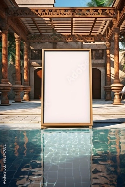 Fototapeta Art Frame in a Stylish Setting, generative, ai