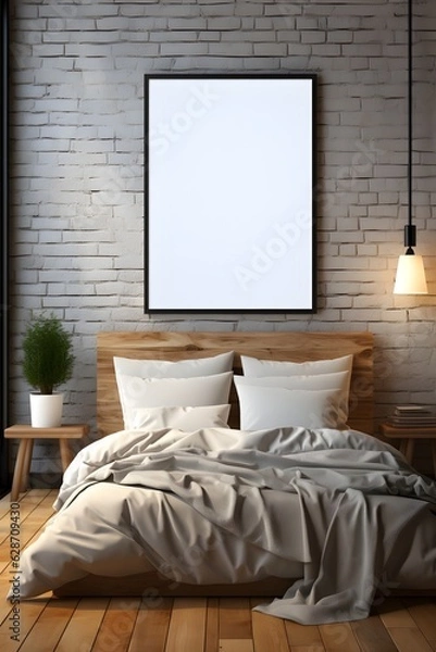 Fototapeta Interior Design Elegance with Artwork, generative, ai