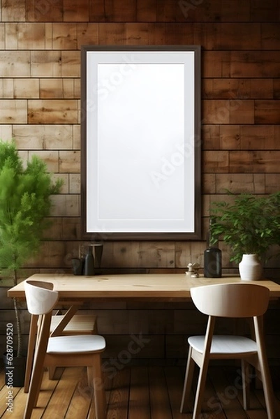 Fototapeta Stylish Interior with Art Frame, generative, ai