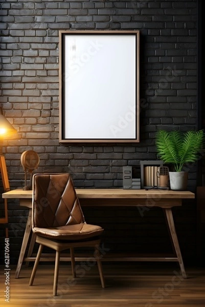 Fototapeta Minimalist Interior Art Frame, generative, ai