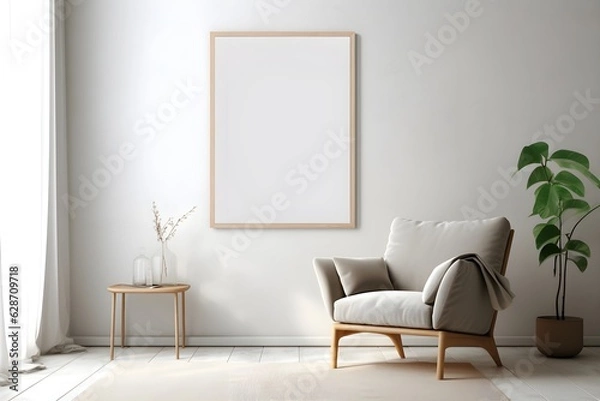 Fototapeta Elegant Wall Decor Presentation, generative, ai