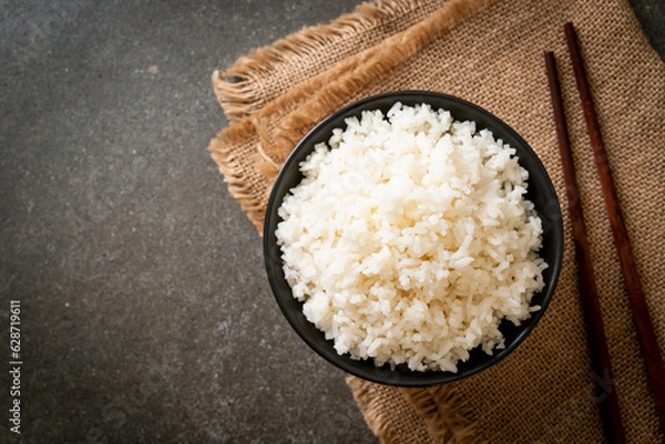 Obraz cooked white rice bowl