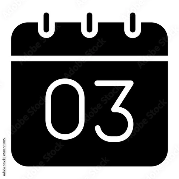 Obraz calender glyph icon