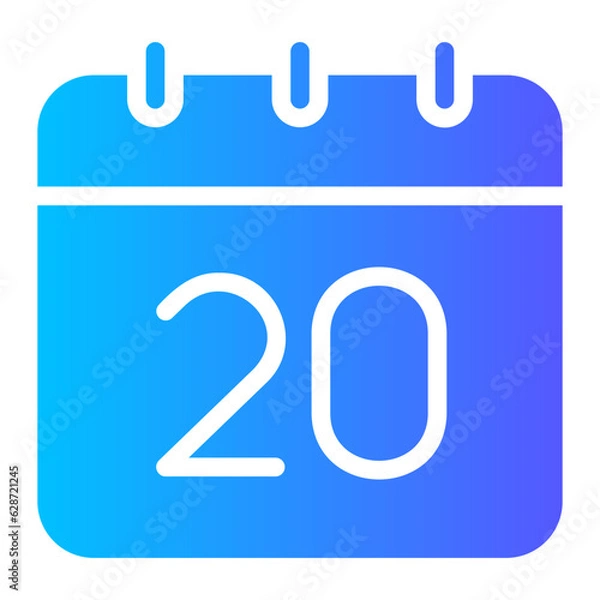 Obraz calendar gradient icon