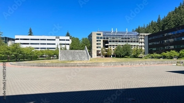 Obraz Bellingham,Washington,USA - August 8 2022: Western Washington University Environmental Studies Building.