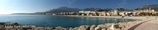 Obraz Menton, la plage, panorama