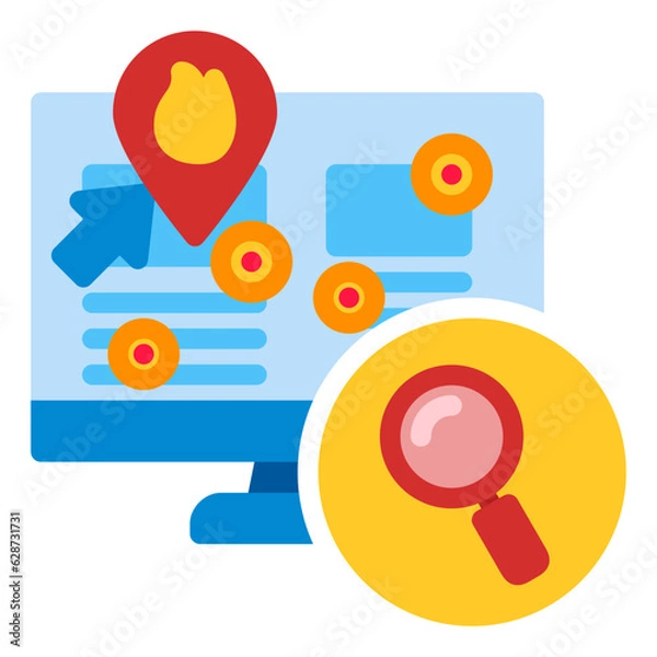 Fototapeta Heatmap Analysis Icon