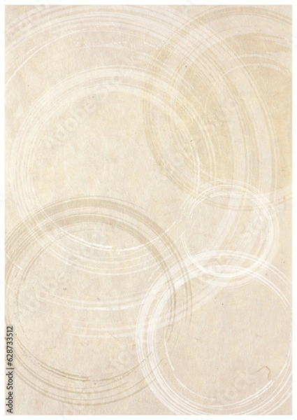 Obraz 丸筆模様和紙背景_縦型