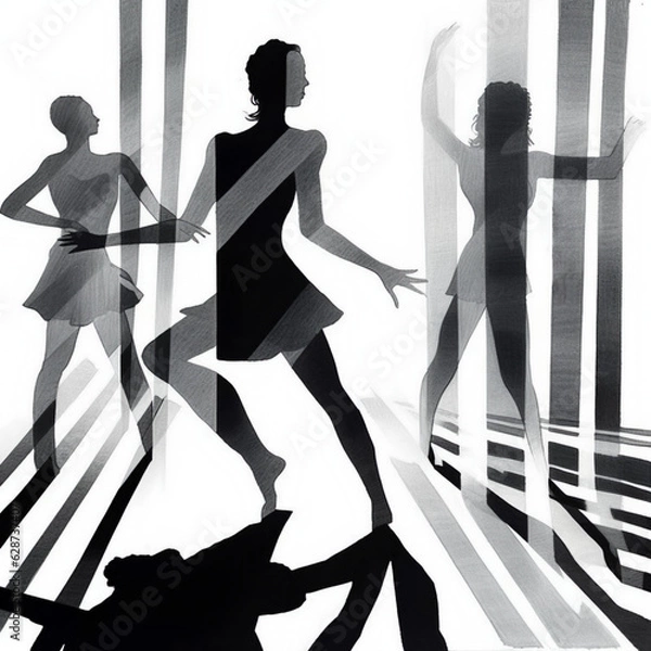 Fototapeta 遊び心のある影18:AI生成