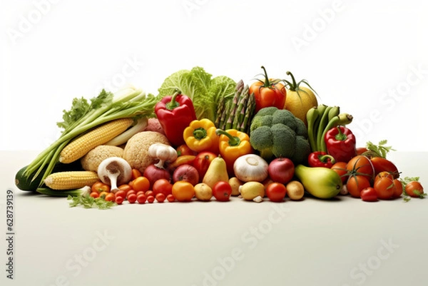 Obraz Vegetables on a white background