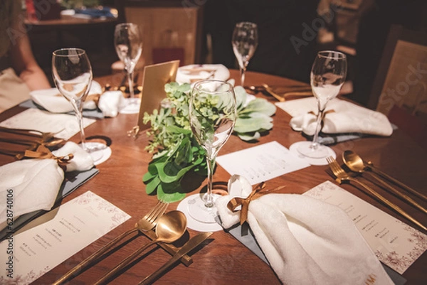 Obraz レストランテーブルイメージ