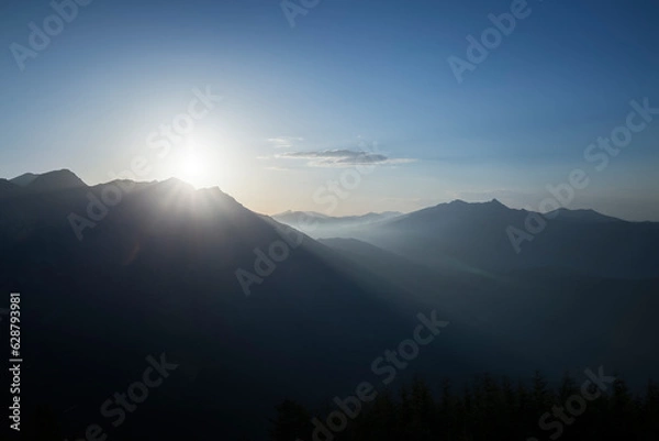 Obraz Misty mountains