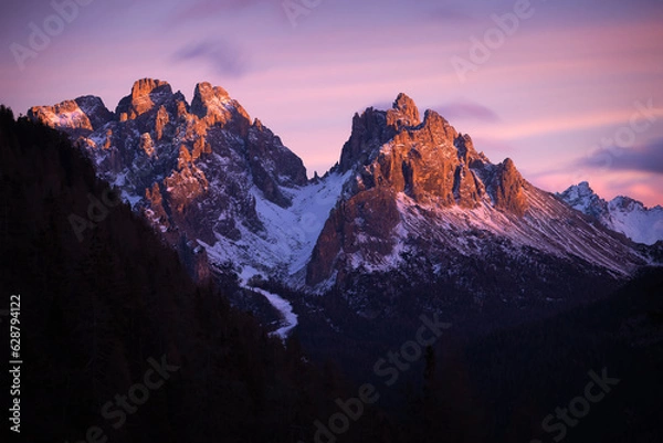 Obraz Sunset on mountains