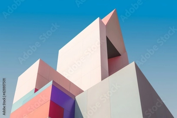 Fototapeta Otherworldly Minimalist Architecture Design Photo