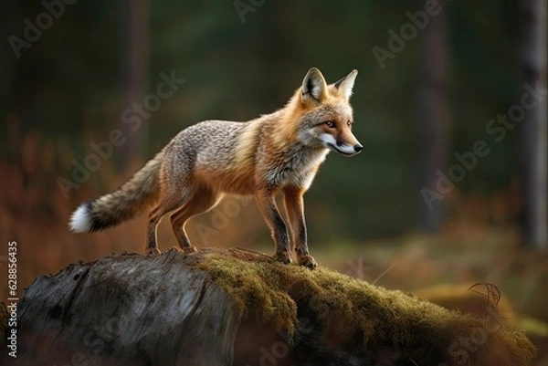 Obraz A fox in its natural habitat