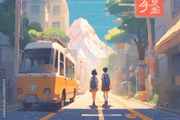 Fototapeta Let's go on a trip, Generative AI