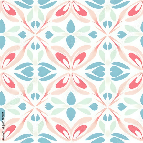Fototapeta seamless floral background, pattern