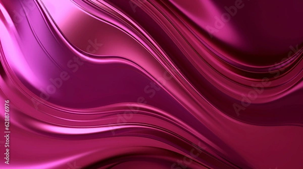 Fototapeta Abstract luxe pink metallic fluid background/ wallpaper. 