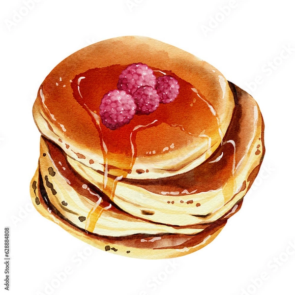 Obraz Pancake Design With transparent Background