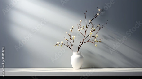 Fototapeta minimal background living room ai generated