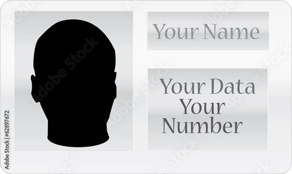 Fototapeta identity card