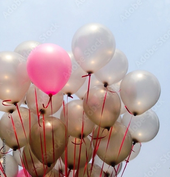 Obraz pink balloon