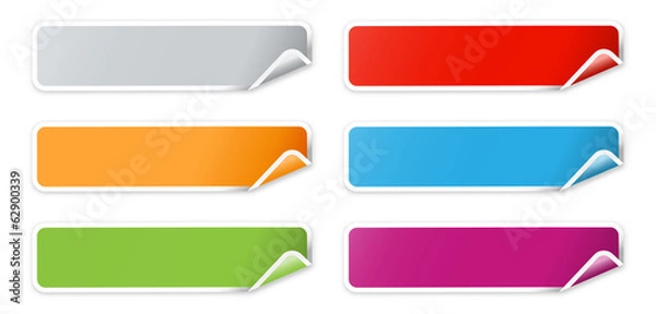 Fototapeta the set of blank web banners