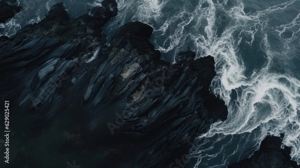 Fototapeta black sand texture