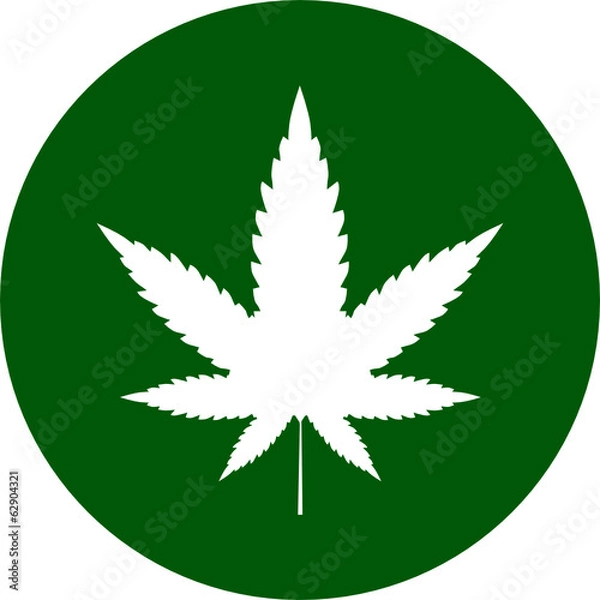 Obraz cannabis icon