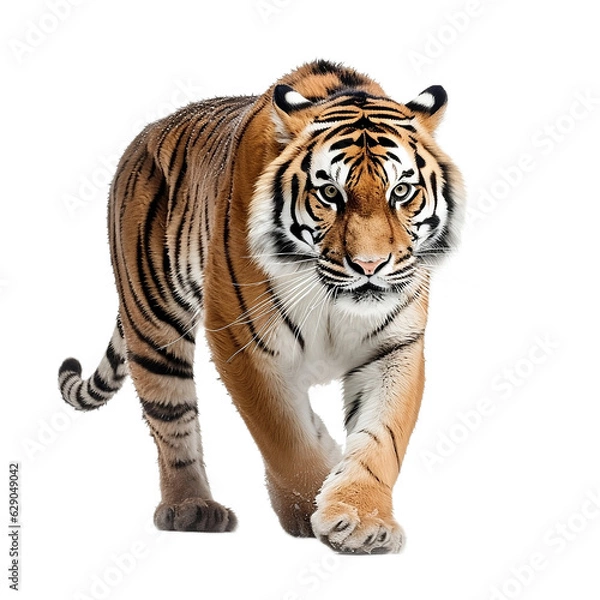Fototapeta tiger isolated on transparent background
