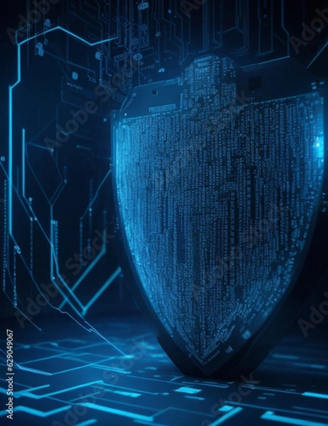 Fototapeta Cybersecurity shield 2