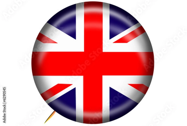 Obraz British Flag on Pin