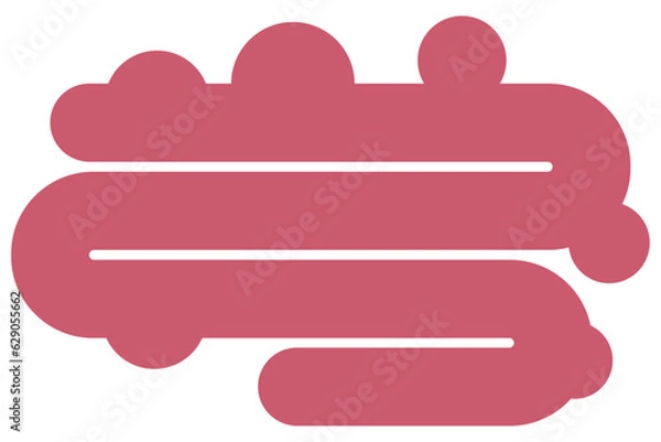 Obraz Diverticular disease icon. Intestinal diverticula graph. Bowel colon infected or inflamed.
Diverticulitis and diverticulosis. Crohn's disease, polyp hernia, rectum, small or large intestine cancer.