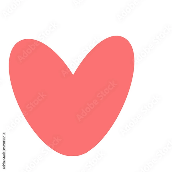 Obraz red heart icon