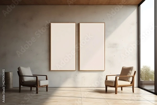 Obraz Minimalist Living Area, generative, ai