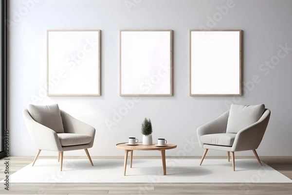 Obraz Polished and Minimal Decor, generative, ai