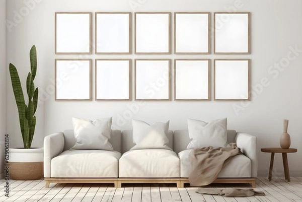 Obraz Elegant and Neutral Frame, generative, ai