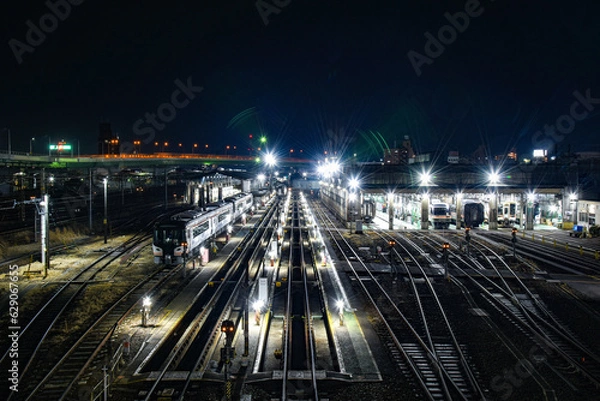 Obraz 夜の名古屋車両区