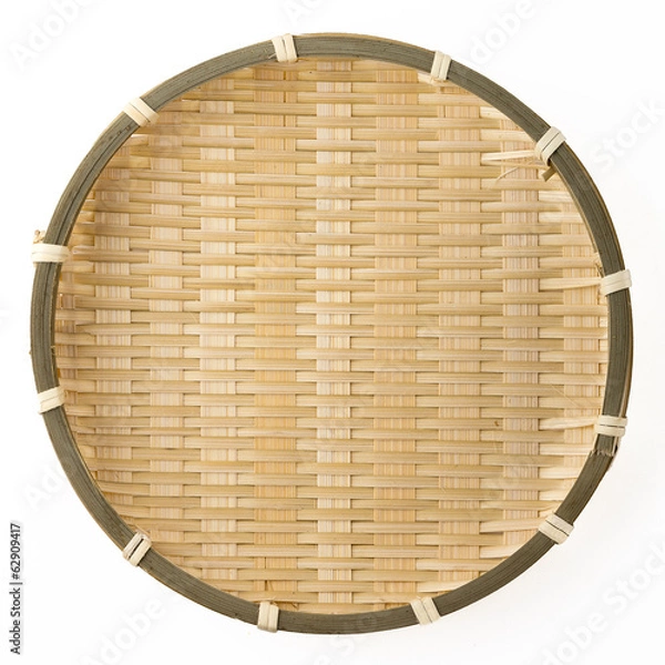 Obraz Wicker basket on a white background