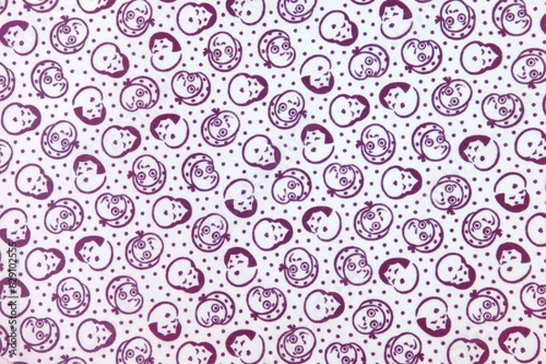 Fototapeta 日本の伝統和柄、おかめ、ひょっとこ