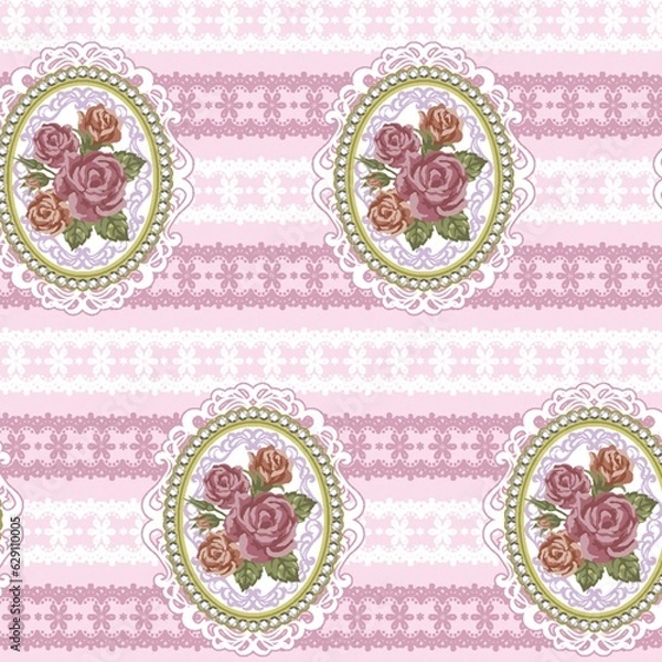 Obraz background, pattern, design, white, cute, vector, cartoon, animal, nature, blue, texture, textile, fabric, illustration, leaf, ornament, print, spring, summer, blossom, backdrop, colorful, art