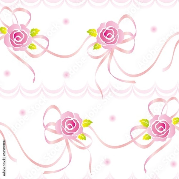 Obraz background, pattern, design, white, cute, vector, cartoon, animal, nature, blue, texture, textile, fabric, illustration, leaf, ornament, print, spring, summer, blossom, backdrop, colorful, art