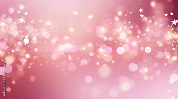Obraz ピンクのキラキラ背景