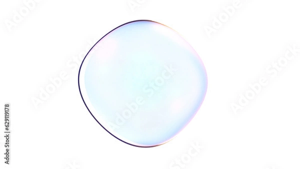 Fototapeta Soft Soap bubble 3d render