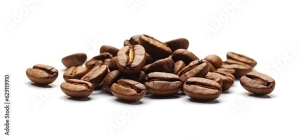 Obraz coffee beans isolated on white