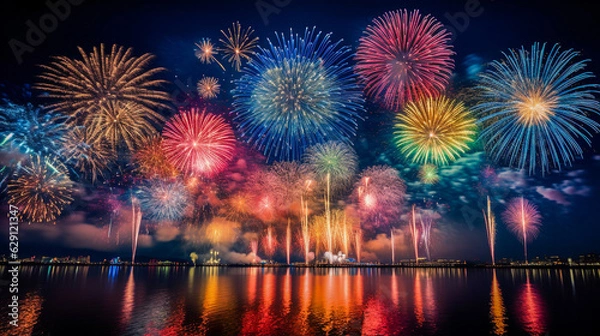 Obraz 厳選された鮮やかな打ち上げ花火